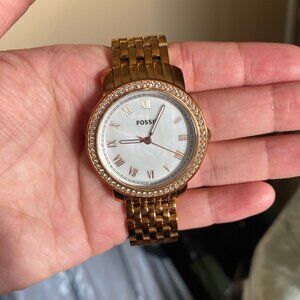 Women's Rose Gold Fossil Watch